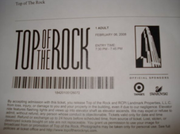 Igresso the Top of Rock