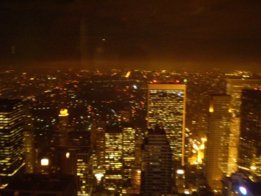 Vista no alto do The top of the rock