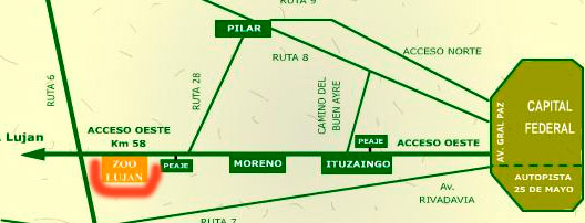 mapa_como_chegar_zoologico_de_lujan